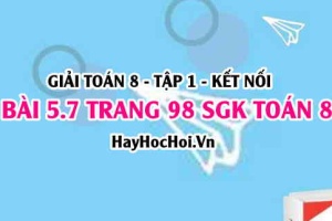 Giải bài 5.7 trang 98 Toán 8 Tập 1 SGK Kết nối tri thức